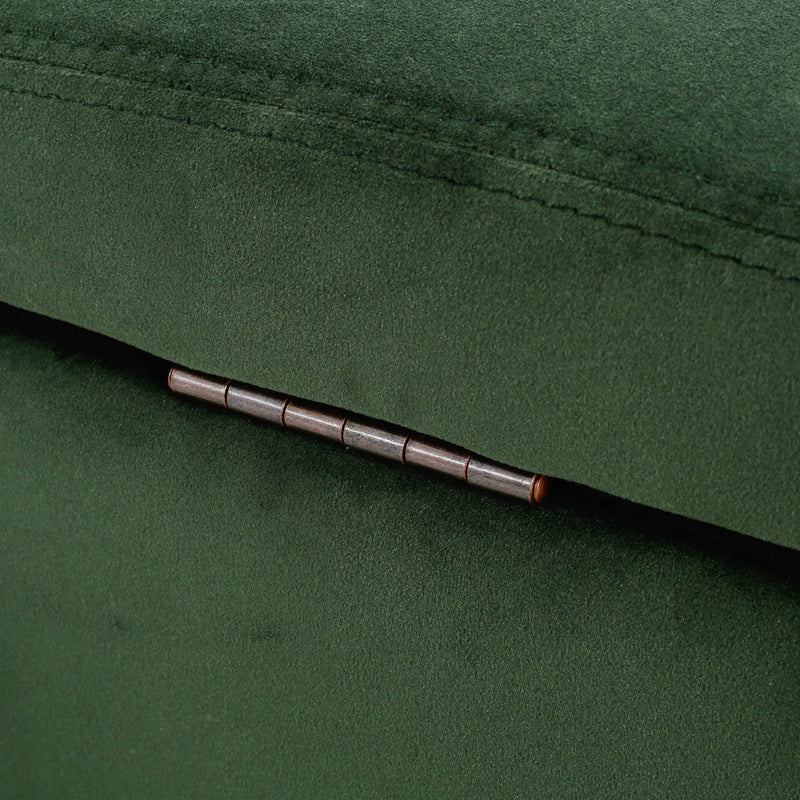 Glouster - Storage Ottoman - Retro Green