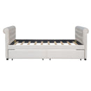 Upholstered Daybed, Wood Slat Support