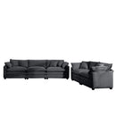 Elegant Corduroy Oversized Sectional Sofa Set With Deep Seats And Flexible Layout