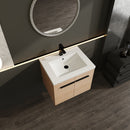 Bathroom Vanity Set With Resin Countertop Sink, 2 Doors