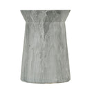 Round Outdoor End Table - Marble