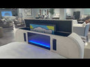 Shelyn - Bed With LED, TV Cabinet, Fireplace & Bluetooth