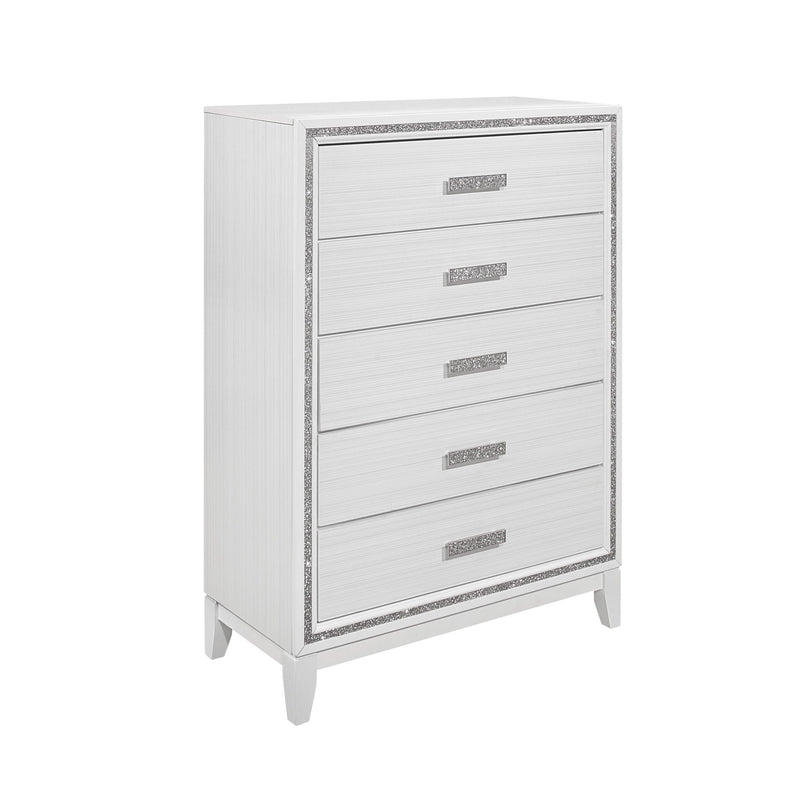 Almera - 5 Piece Bedroom Set With LED Lighting And Glitter Details