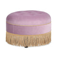 Yolanda - Round Upholstered Accent Ottoman