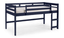 Lara - Twin Loft Bed - Navy Blue