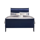 Charlston - Modern Sleigh Design Bed With LED