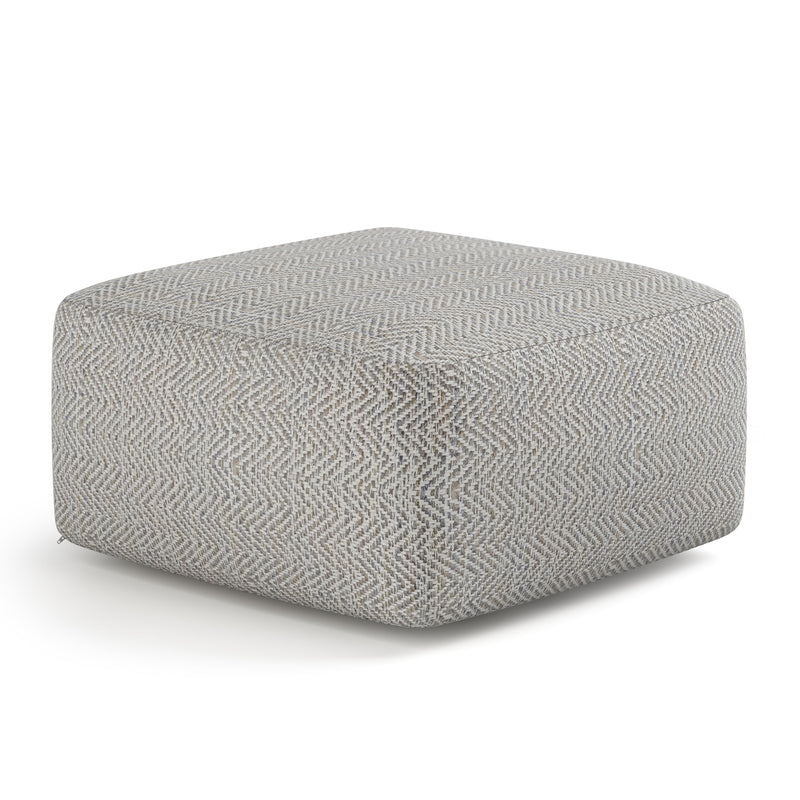 Nate - Handcrafted Square Pouf