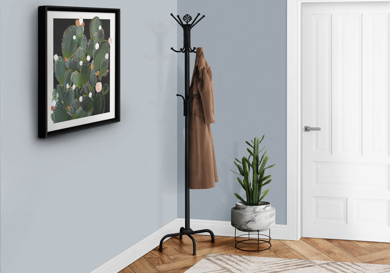 Free Standing Coat Rack 12 Hooks For Entryway