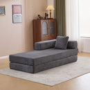 Floor Couch, Convertible Floor Sofa Bed With Pillow Back Support Armrest
