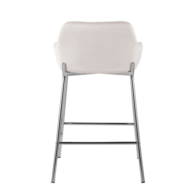 Daniella - Contemporary Fixed Height Counter Stool (Set of 2)