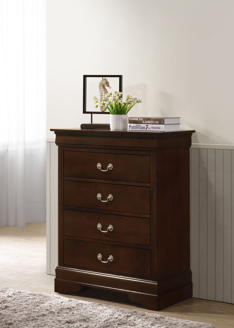 Louis Phillipe - G3125-BC 4 Drawer Chest - Cappuccino