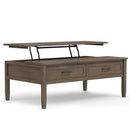 Ela - Lift Top Coffee Table - Smoky Brown