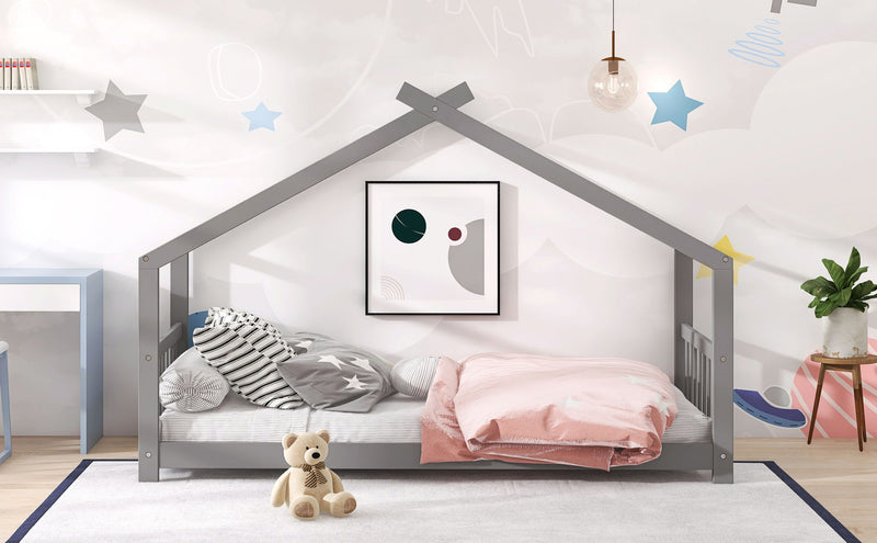 Wooden Playhouse Bed