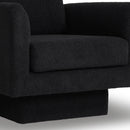 360° Modern Swivel Accent Chair Round Armchair, Thick Padded Single Lounge Sofa Upholstered Comfy