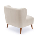Veda - Accent Chair With Wrap Around Back Boucle - White