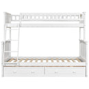 Bunk Bed With Drawers, Convertible Storage Bed