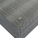 8 Pieces Outdoor Patio Furniture Conversation Wicker Sofa Set