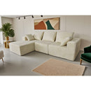 Corner Combination Sofa Sectional Couch With Soft Plush Fabric