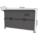 Clamp On Desk Pegboard With Single Monitor Stand