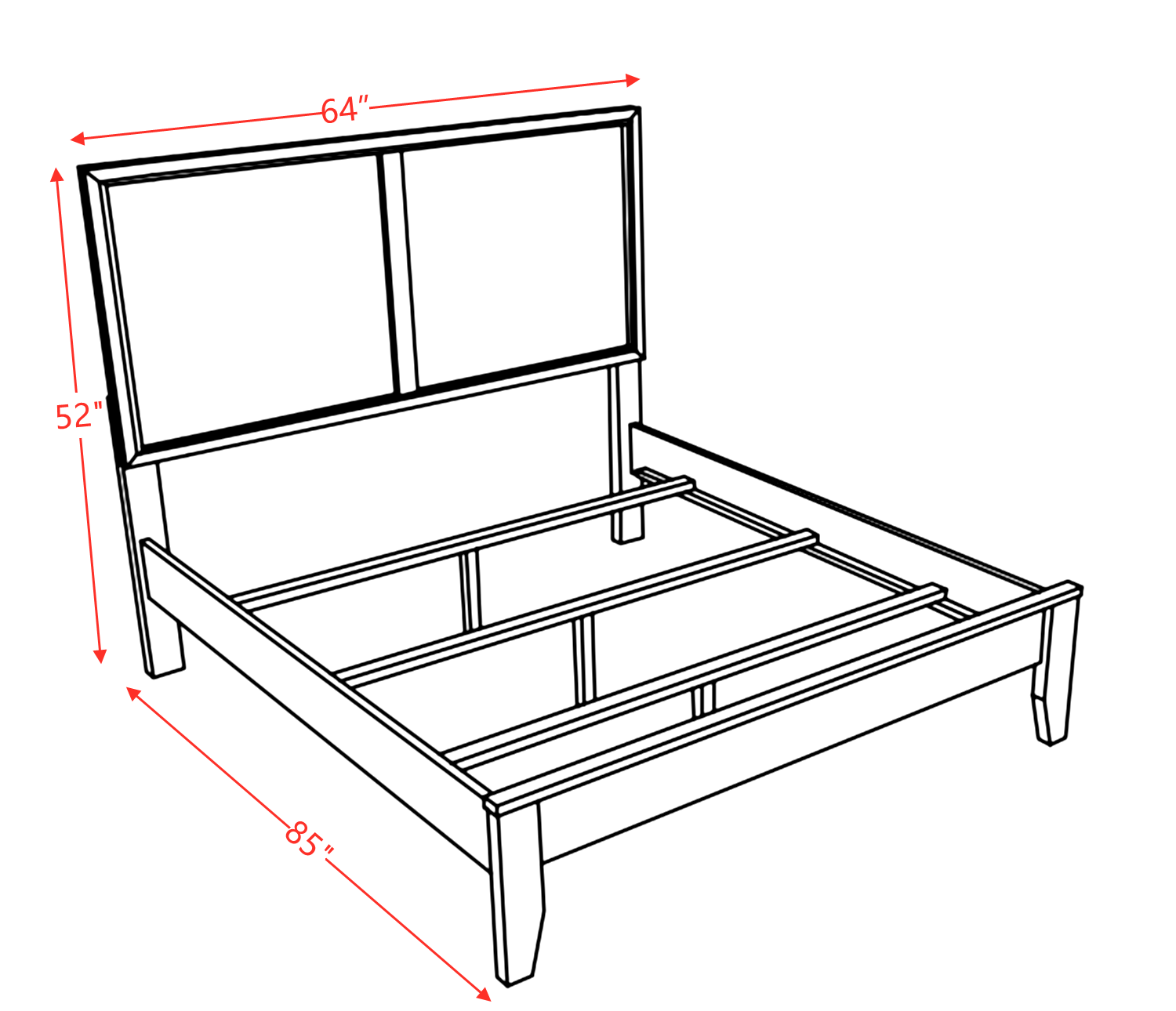 ACME Madison Queen Bed in Espresso 19570Q - Atlantic Fine Furniture Melbourne FL