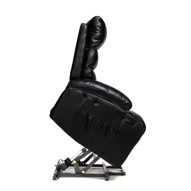 Large Size Electric Power Lift Recliner Chair Sofa With 8 Point Vibration Massage And Lumbar Heat