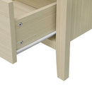 Hollowed Out Cabinet With 2 Door 3 Drawers, American Furniture, Suitable For Bedroom, Living Room, Study - Natural