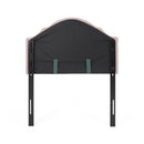 Flanner - Contemporary Fabric Upholstered Twin Headboard - Blush