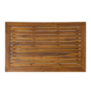 Outdoor Coffee Table With Slat Paneling - Teak