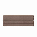 Modern Floor Sofa, With 2 Pillows, Convertible Teddy Fabric Foam Filled Bed