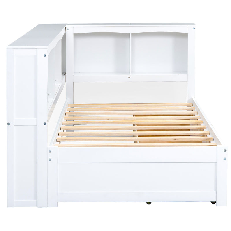 Daybed With 2 Storage Drawers, Storage Cabinets, USB Ports