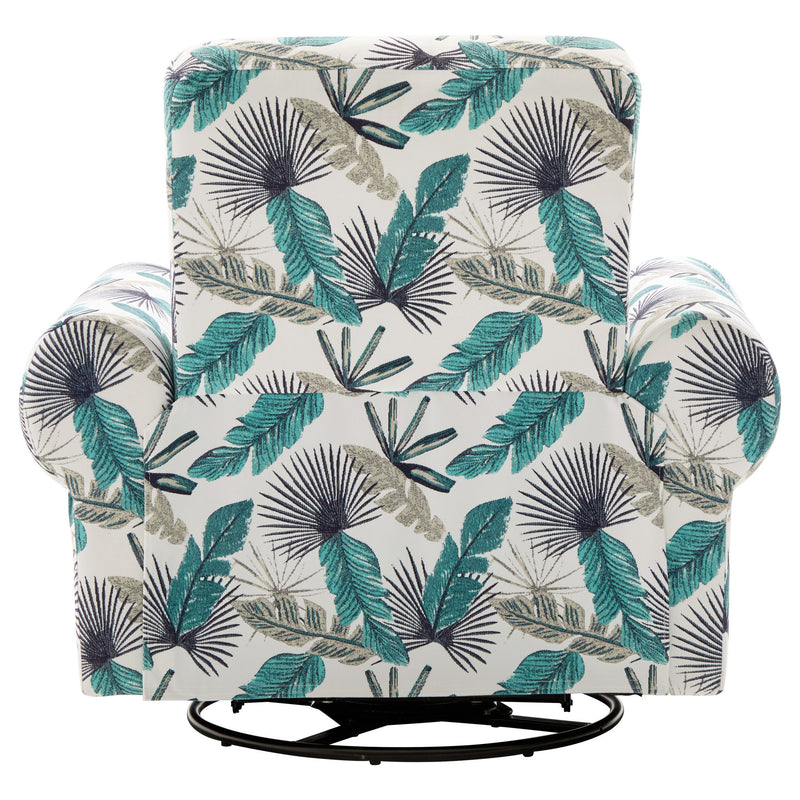 Manual Swivel Recliner Rocker Chair With Adjustable Backrest