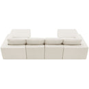 Modular U Shaped Sectional With Ottomans, Luxury Cloud Floor Couch With Deep Seat Fully Compressed Upholstered Sofa