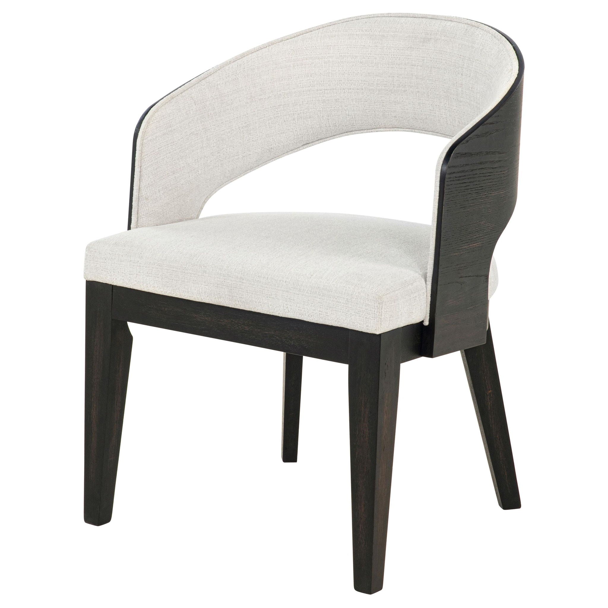 Leandro Upholstered Dining Arm Chair Cream (Set of 2) - Atlantic Fine Furniture Melbourne FL