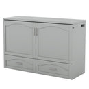 Murphy Wall Bed With Drawer And A Set Of Sockets & USB Ports, Pulley Structure Design