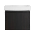 Modern Bathroom Vanity With Ceramic Basin, Wall Mounted Floating Sink Combo, Storage Cabinet