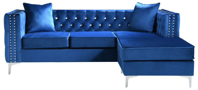 Paige - G829B-SC Sofa Chaise - Blue