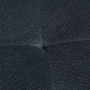 Modern L Shaped Fabric Sectional Sofa With Tufted Detail - Charcoal