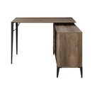 Zakwani - Writing Desk - Rustic Oak & Black Finish - 31" - Atlantic Fine Furniture Inc