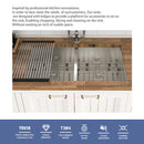 Undermount Double Bowl Kitchen Sink 16 Gauge With 9" Deep Basin - Brushed Nickel