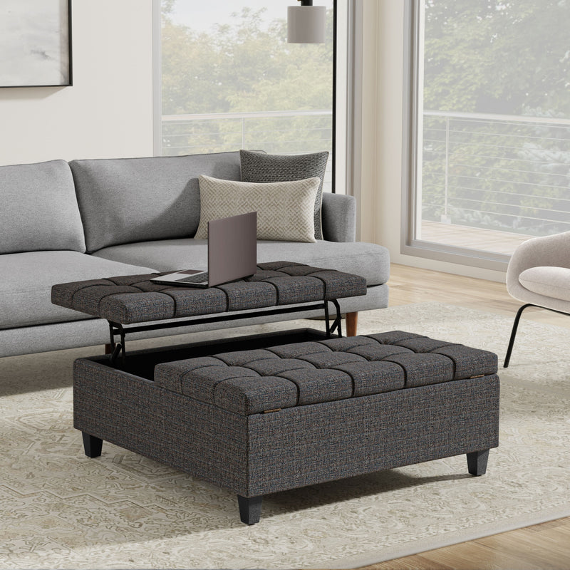 Harrison - Upholstered Coffee Table Storage Ottoman