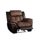 Jaylen - Motion Recliner - Toffee & Espresso Polished Microfiber
