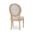 French Country Inspired Dining Chair With Iconic Round Backrest