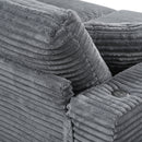 Oversized Loveseat Chaise With 2 USB Ports, 2 Cup Holders And 2 Throw Pillows