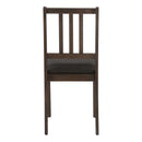Dining Chair, Side, Upholstered For Dining Room, Transitional (Set of 2) - Brown