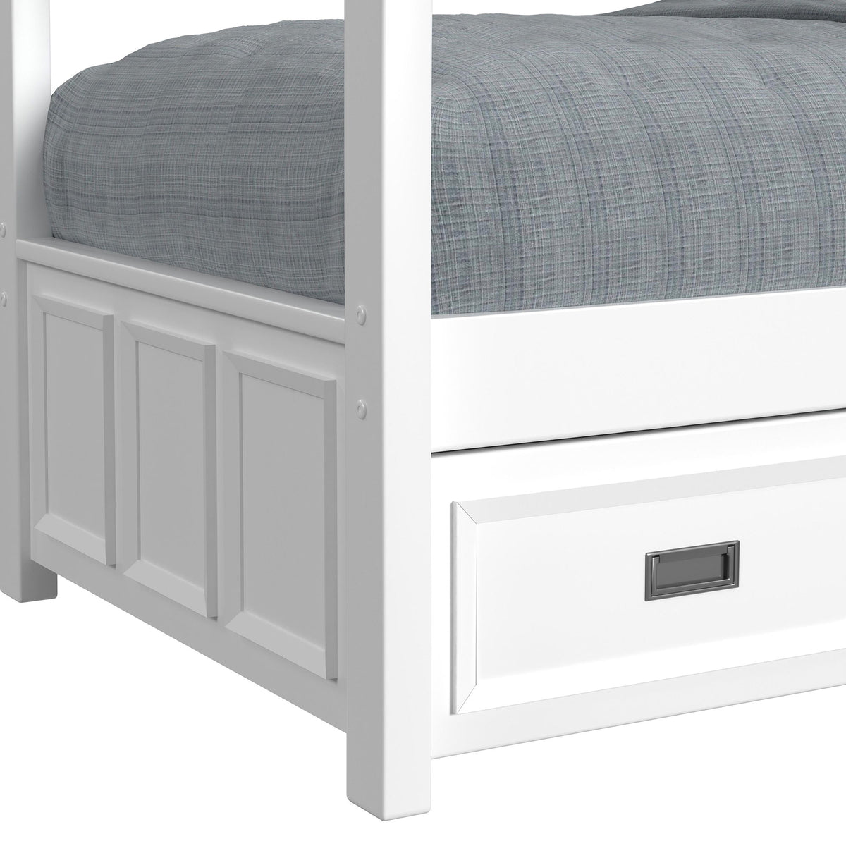 Hampton Kids Bunk With Staircase And Trundle in Black by Elements International, view 25