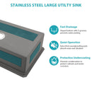 Undermount Workstation Kitchen Sink Stainless Steel Single Bowl