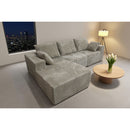 Corner Combination Sofa Sectional Couch With Soft Plush Fabric