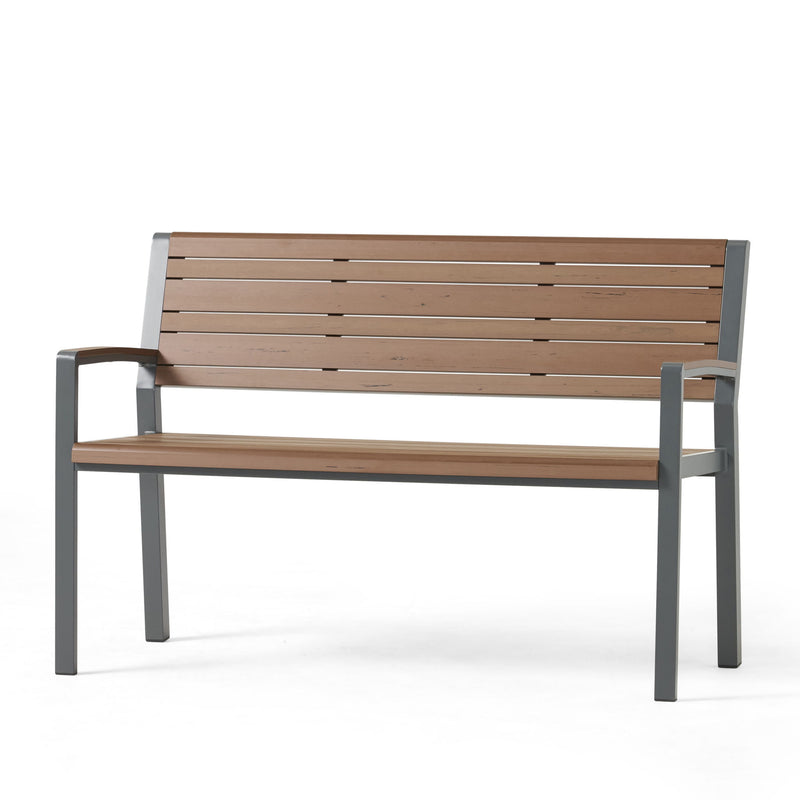 Davos - Bench - Gray / Brown