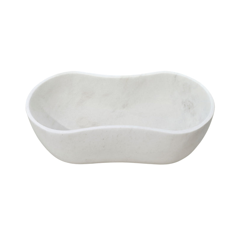 Bathroom Vessel Sink With Wavy Design
