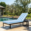 2 Pieces Set Outdoor Lounge Chair Cushion Replacement Patio Furniture Seat